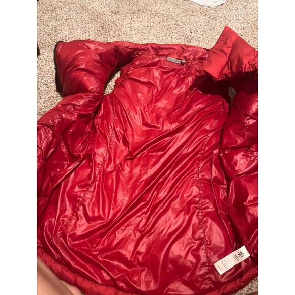 Athleta DOWNABOUT VEST Fall Holiday red vest sz small - Picture 10 of 10